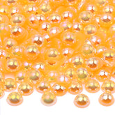 Orange Yellow AB Resin Flat Back Pearls Multi Sizes WholesaleRhinestone